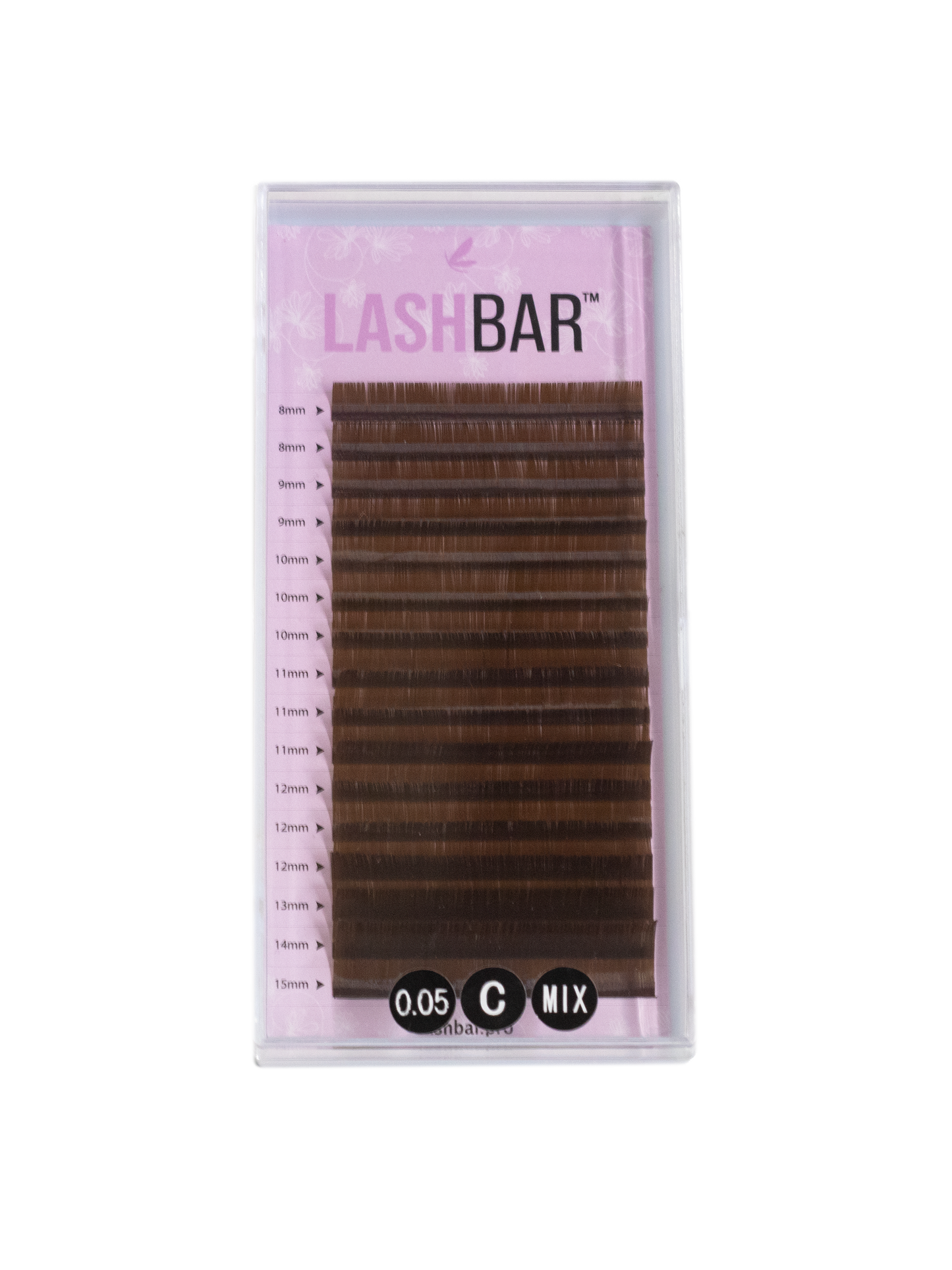 Fairy Brown Lashes Mixtray .05mm