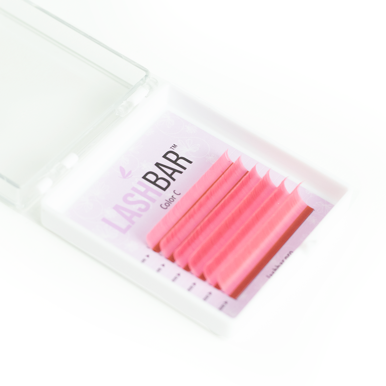 Closeout- Fairy Color Lashes Mixtray 6 LINES .07mm