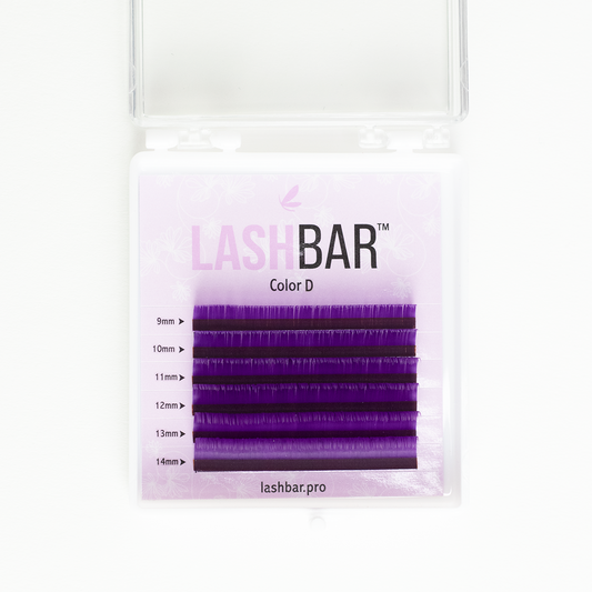 Closeout- Fairy Color Lashes Mixtray 6 LINES .07mm