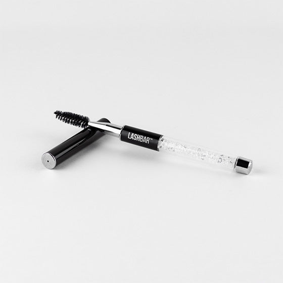 Black Reusable lash brush with cap