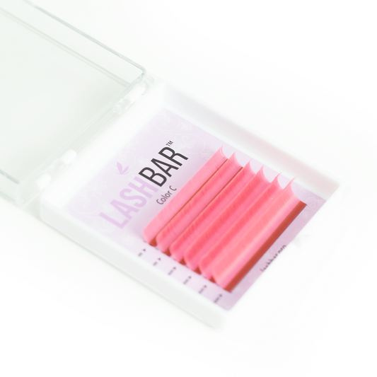 Closeout- Fairy Color Lashes Mixtray 6 LINES .07mm