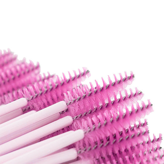 Disposable lash spoolies for brushing lashes