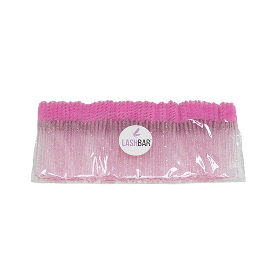 Pack of 150 disposable lash spoolies for brushing lashes